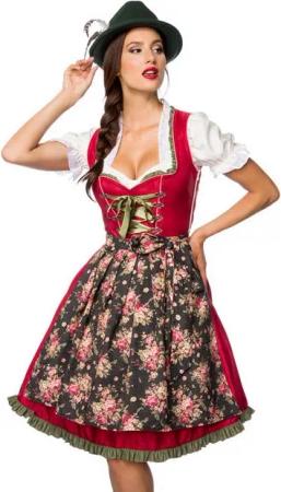 Dirndline Dirndl Wiesn Dirndl Kleid Tracht Oktoberfest Wasn Volksfest Bayern Outfit (2-tlg)