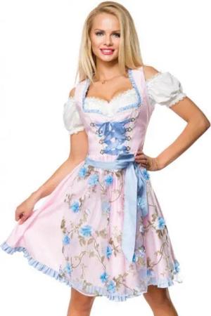 Dirndline Dirndl Tracht Dirndl Kleid Wiesn Wasn Oktoberfest Outfit Frauen (2-tlg)