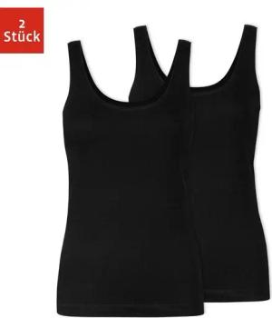 SNOCKS Tanktop Top mit breiten Trägern Damen (2-tlg) aus Bio-Baumwolle, bequem, perfektes Basic für jedes Outfit