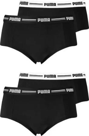 PUMA Panty Mini Shorts (4-St., 4 Stück) mit umlaufendem Markenschriftzug am Bund