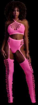 Ouch! Strumpfhose Ouch! by Shots - Two Piece with Crop Top and Stockings
