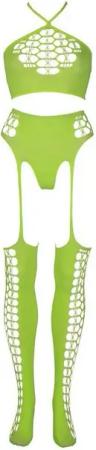 Ouch! Strumpfhose Ouch! by Shots - Two Piece with Crop Top and Stockings - (One Size)