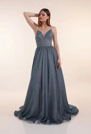 Unique Partykleid GLITTER PROM DRESS
