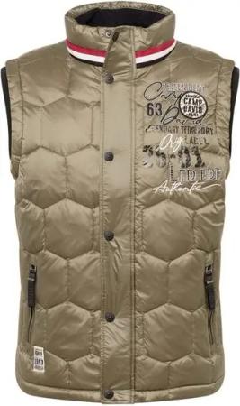 CAMP DAVID Daunenweste Camp David Herren Westen, Camp David Jackets CAD Green HW 22 Weste Logo