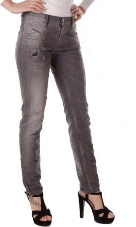Diesel Straight-Jeans Diesel Belthy 0675C Damen Jeans Hose Slim Straight