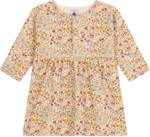 Petit Bateau Jerseykleid Petit Bateau langärmeliges Baby Kleid mehrfarbig Blumenprint Blumenprint