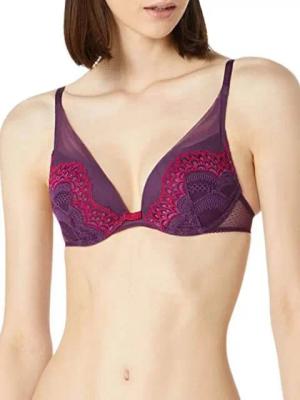 Triumph Push-up-BH Triumph Darling Spotlight WHU, 80D, Violett (Plum Purple) 3M / 3651