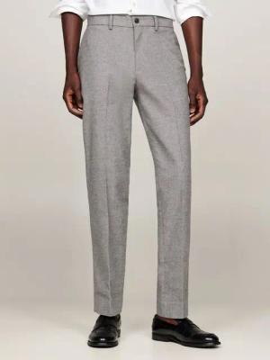 Tommy Hilfiger 5-Pocket-Hose DC DENTON BRUSHED MARL meliertes Design, mit Bügelfalten