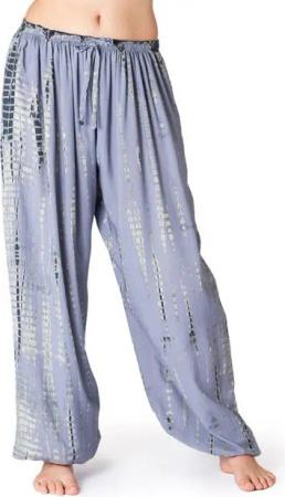 PANASIAM Relaxhose Tie-Dye Haremshose Sommerhose aus 100% Viskose Schlupfhose mit Taschen Freizeithose Unisex Lounge-Hose lockere Strandhose Pumphose Jogger