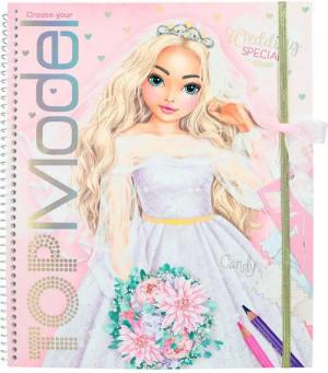 Depesche Malvorlage Create your Top Model Wedding Hochzeit Malbuch Buch Sticker Ausmalbuch