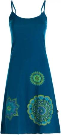 Vishes Sommerkleid Damen Sommer-Kleider Mini-Kleid Jersey-Kleid Spagettiträger-Kleid Goa, Hippie, Retro Style