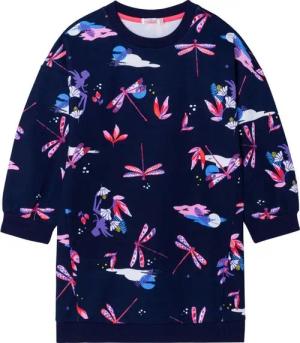Billieblush Sweatkleid Billieblush Kleid Sweatkleid marine mit Elfen Libellen Wolken