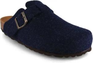 Tuffeln Clogs Filzpantoffeln Feierabend Pantoletten mit Schnalle Hausschuh mit Korkfußbett