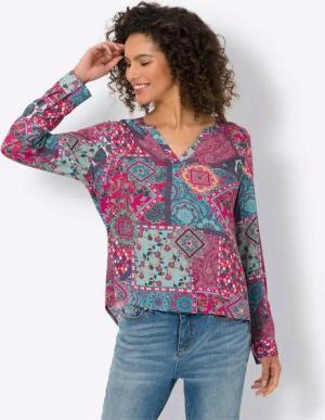 heine Klassische Bluse Druckbluse