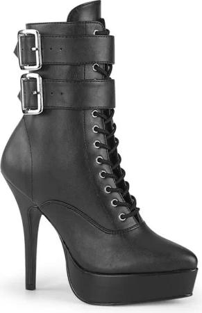Devious INDULGE-1026 Pleaser High-Heels Stiefeletten vorn spitz geschnitten sc High-Heel-Stiefel
