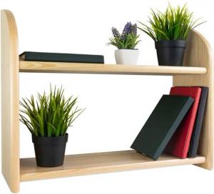 Prima-Online Wandregal Wandregal Hängeregal Bücherregal 2 Etage Kiefer Regal 60, 90 cm