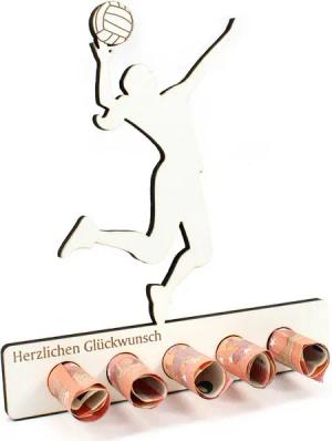 Dekolando Geschenkkarte Geschenk Volleyball Beachvolleyball Volleyballer Fan Geldgeschenk
