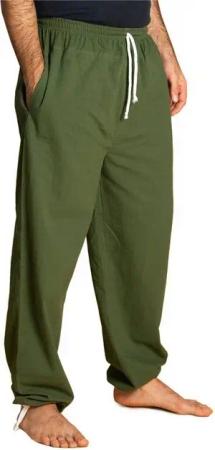 PANASIAM Wellnesshose E-Pants leichte Unisex Bundhose aus weicher Baumwolle für Damen und Herren Freizeithose mit Tunnelzug Relaxhose bequeme Sommerhose