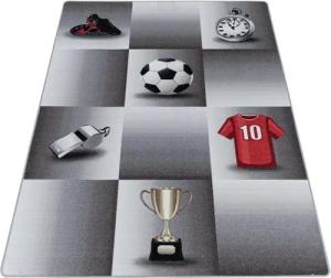 Stilvoll Günstig Kinderteppich Teppich für den Flur oder Küche Fußball-Design, Läufer, Höhe: 7 mm