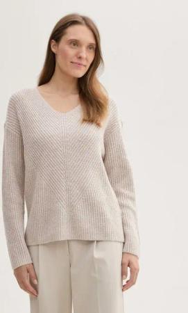 TOM TAILOR Strickpullover Strickpullover mit V-Ausschnitt