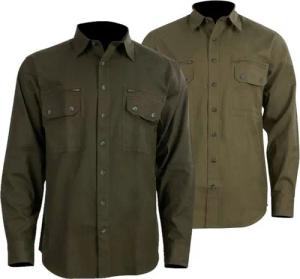La Chasse® Outdoorhemd Doppelpack-Jagdhemden "Yukon" Outdoorhemden oliv/grün/schilf Oefele