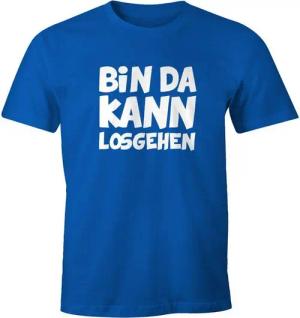 MoonWorks Print-Shirt Herren T-Shirt mit Spruch Bin da kann losgehen Fun-Shirt mit Print