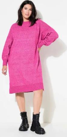 Studio Untold Minikleid Strickkleid oversized Midikleid Rundhals Langarm