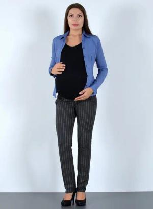 ESRA Umstandshose J490 Umstandsmode Hose Damen Stretch Schwangerschaftshose elastischer Bund