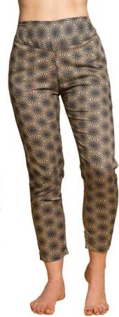 PANASIAM Relaxhose Carrot Pants geometrix aus 100% Baumwolle Damenhose mit japanischen Mustern oder heiliger Geometrie bedruckt bequeme Sommerhose