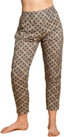 PANASIAM Relaxhose Carrot Pants geometrix aus 100% Baumwolle Damenhose mit japanischen Mustern oder heiliger Geometrie bedruckt bequeme Sommerhose