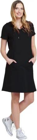 Estefania for woman Sommerkleid 182-5109, Lässiges Sommerkleid mit Kapuze und Taschen mit Kapuze und Taschen