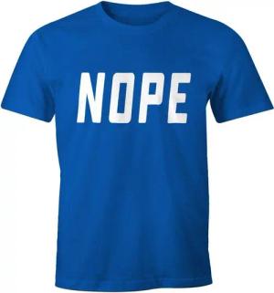 MoonWorks Print-Shirt NOPE Herren T-Shirt Spruch-Shirt mit Print