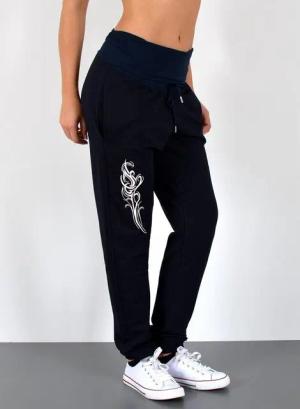 ESRA Jogginghose Damen Sporthose mit elastischem Gummibund J480-Jogging Damen Fitnesshose Lang Trainingshose Damen Jogginghose