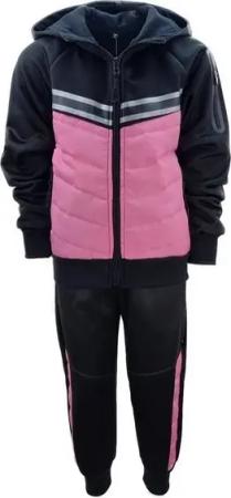Hessis Jogginganzug Gefütterter Jungen/Mädchen Trainingsanzug Freizeitanzug JF572 (Set, Jacke mit Jogginghose), mit Kapuze, für Kinder, für Jugendliche