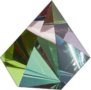 Fundamental Berlin Skulptur Dekorationsobjekt Briefbeschwerer Regenbogen