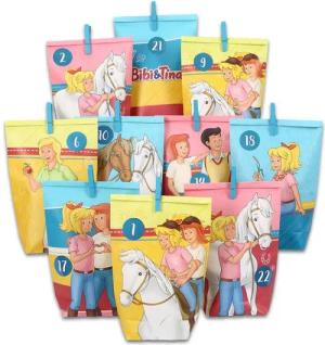 PAPIERDRACHEN befüllbarer Adventskalender Adventskalender mit bedruckten Tüten, Adventskalender zum selber befüllen