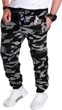 RMK Jogginghose Herren Sporthose Fitnesshose Trainingshose Camouflage Army Armee