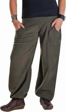 Vishes Fleecehose Warme Winter Thermohose Haremshose aus Fleece Hüfthose, Goa, Hippie Yoga Style