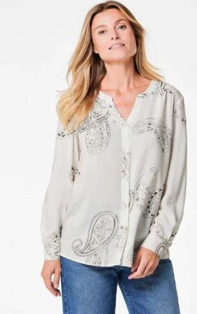 GOLDNER Schlupfbluse Kurzgröße: Bluse