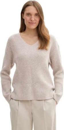 TOM TAILOR Strickpullover mit V-Ausschnitt