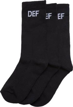 DEF Basicsocken DEF Damen DEF 3-Pack Socks Black (1-Paar)