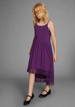 KIDSWORLD Jerseykleid - Spaghettikleide aus Viskose luftiges Jerseykleid, knieumspielende Länge