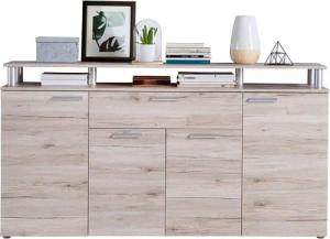 Newroom Kommode Demmy, Kommode Sandeiche Modern Sideboard Barkommode Wohnzimmer