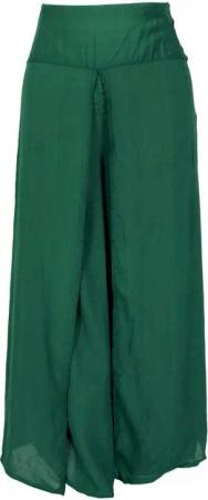 Guru-Shop Relaxhose Palazzohose, offene Boho Sommerhose, Hosenrock.. alternative Bekleidung
