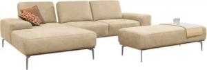 W.SCHILLIG Ecksofa run, Designsofa mit tollem Sitzkomfort, bequem, L-Form, mit elegantem Holzsockel, Füße in Silber matt, Breite 319 cm