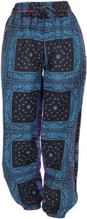 Guru-Shop Relaxhose Luftige Aladinhose, Boho Baumwollhose,.. alternative Bekleidung