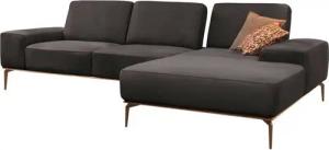 W.SCHILLIG Ecksofa run, Designsofa mit tollem Sitzkomfort, bequem, L-Form, mit Holzsockel, Füße in Bronze pulverbeschichtet, Breite 319 cm