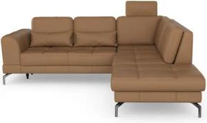 sit&more Ecksofa Bendigo L-Form, inklusive Sitztiefenverstellung, Bodenfreiheit 15 cm, in 2 Fußfarben