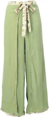 Guru-Shop Relaxhose Boho Wickelhose, Palazzohose, langer Boho.. alternative Bekleidung