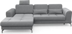 sit&more Ecksofa Bendigo L-Form, inklusive Sitztiefenverstellung, Bodenfreiheit 12 cm, in 2 Fußfarben